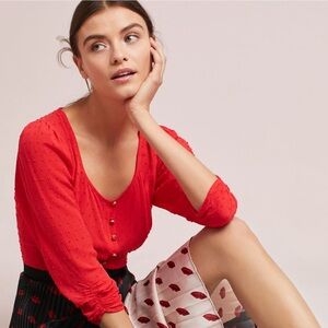 Maeve Charity Ruched Top